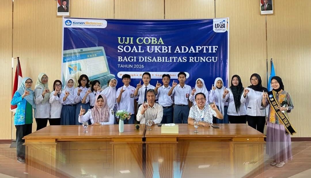 SKH Negeri 1 Palangka Raya Mengikuti Kegiatan Uji Coba Soal UKBI Adaptif Bagi Disabilitas Rungu yang di selenggarakan oleh Balai Bahasa Provinsi Kalimantan Tengah